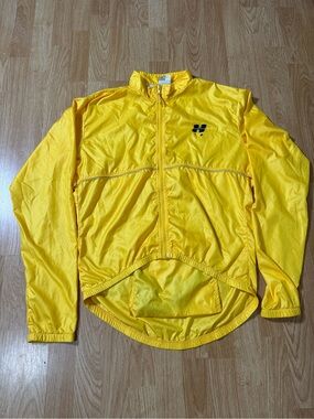 Vintage Hind Yellow Lightweight Cycling Jacket - Size M